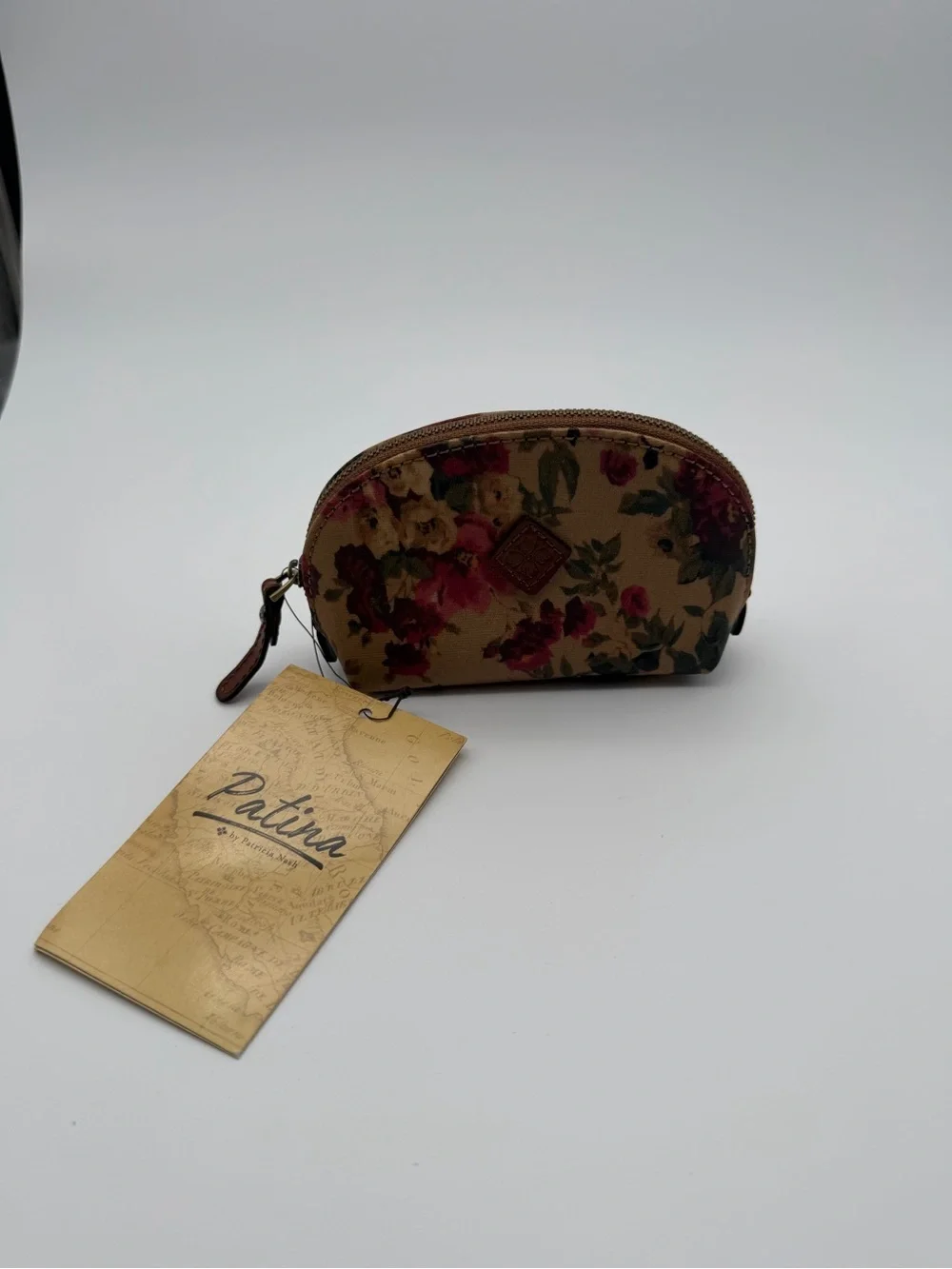 Patina floral zip